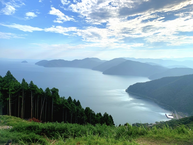 余呉湖の風景